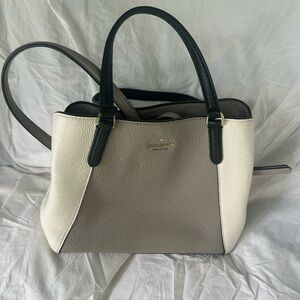 Kate Spade tan/ Creme/ black hand bag and crossbody